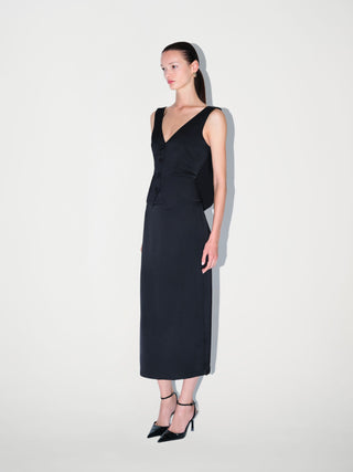 Simone Vest in Black