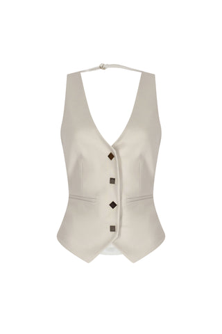 Velora Vest in Ice Grey