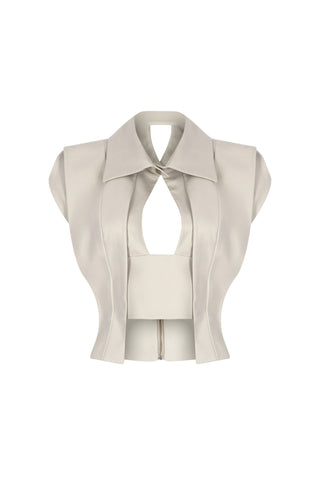 Mallory Corset in Ice Grey