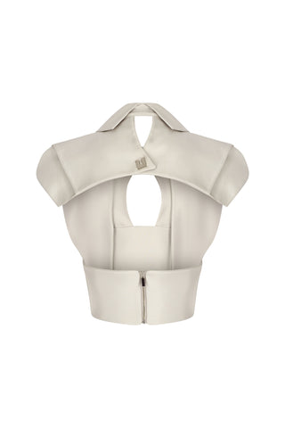 Mallory Corset in Ice Grey