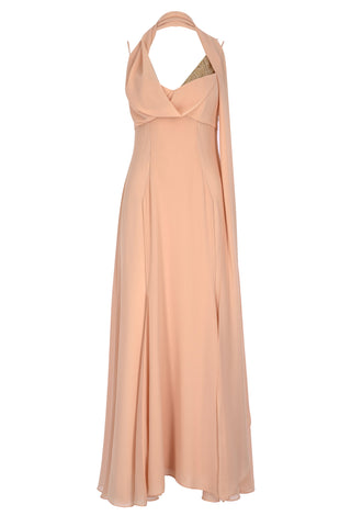 Elani Midi Dress in Salmon