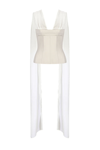 Mona Corset in Ice Grey