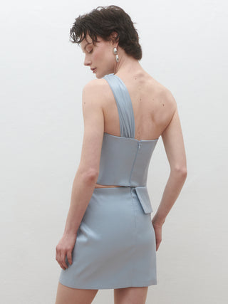 Maren Mini Skirt in Blue