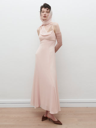 Elani Midi Dress in Salmon