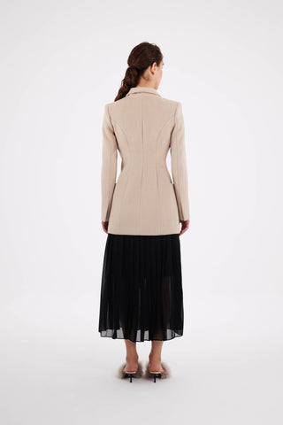 Atria Coat in Cappucino